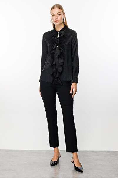 Eskişehir Mağazacılık 1539 MODAİLGİ OTRİŞ VE ŞERİT TAŞLI JAKARLI GÖMLEK