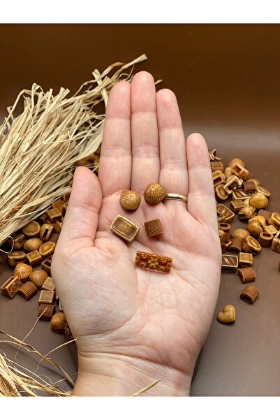 Fiolimore Akrilik Boncuk (50 Gram 105-120 Adet) Farklı Desen-Farklı Ölçü-Karışık-Aksesuar-Renkli-Çeşit