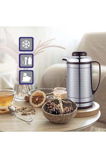 LYNX Insulated Thermos Coffee Bottle by - LY-1101, 1 Liter, Double-Wall Vacuum, Stainless Steel