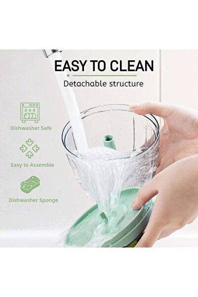 Generic Vegetable Chopper Manual Food Chopper with Container, Hand Pull String Veggie Cutter