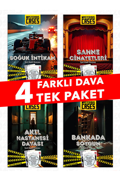 mysterious cases Detective Case Solving Game | 4 Different Cases | Single Package | Murder Investigation and Case Resolution Game