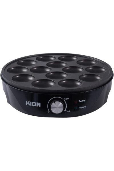 Kion Keon | Pancake Maker | Black | 1000 Watts | 220-240V | Non-Stick | 12-Inch Surface & 14 Pieces