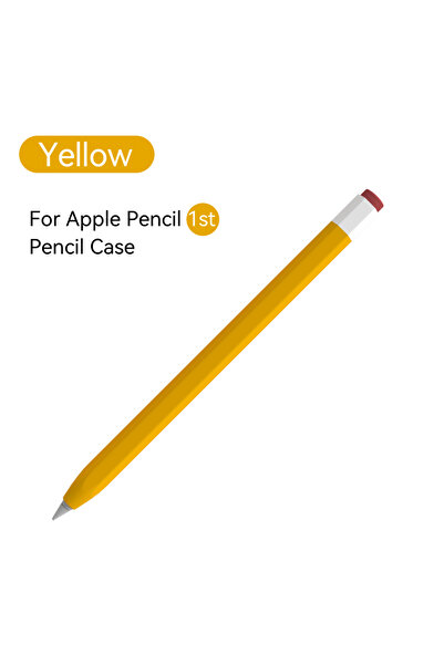 Choice جراب أصفر أول لجهاز فوندا Apple Pencil 1 2 جراب Duotone غطاء حماية ناعم من السيليكون الجيل الأول والثاني