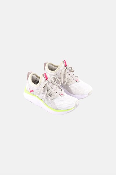 Puma Kid Boy Soft Sophia PS Lace Up Outdoor Shoes, Grey