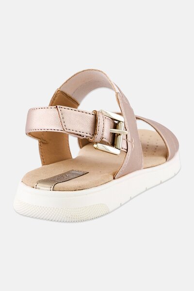 Geox Women D Dandra B Adjustable Buckle Sandal, Gold