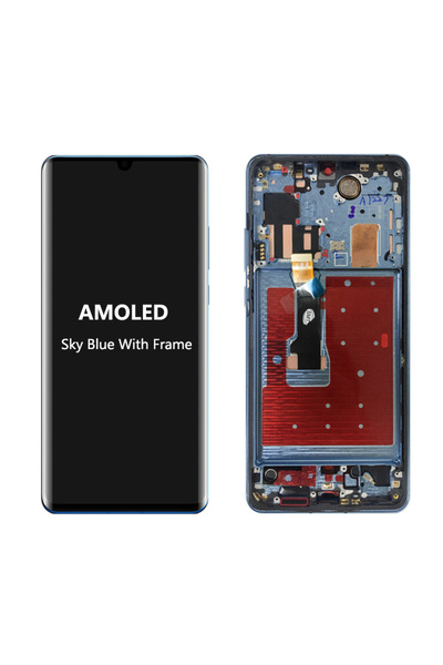 choice2 شاشة OLED SkyBlue Fram AMOLED P30 Pro مع إطار لشاشة P30 Pro LCD تعمل ...