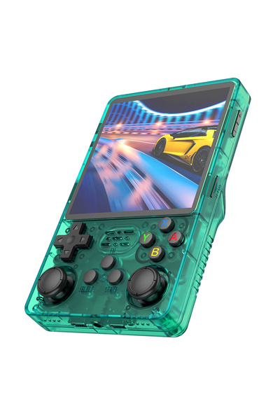 Choice 64G R36PLUS Green R36S R36Plus Retro Handheld Game Console Linux 64-bit System 4" IPS Screen RK3326