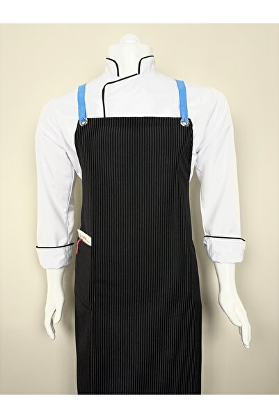 ADALILAR İŞ ELBİSELERİ Hanging Neck Kitchen Apron Master Chef Barista Cafe Re...