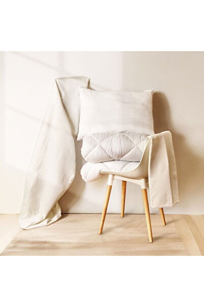 Evidea Soft Senso Tek Kişilik Yastık Yorgan Alez Seti - Beyaz