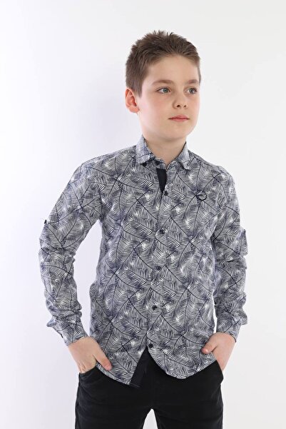 PASSERO PATTERNED KIDS SHIRT