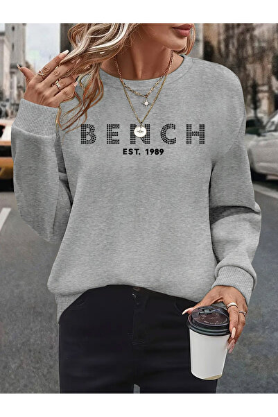 MODAVİBE Ženska majica sa dizajnom klupe Štampano Čupkani materijal veće veli...