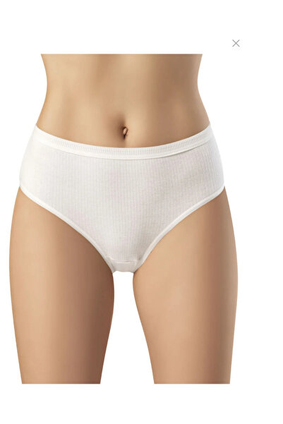 UN REAL Women's 100% Cotton Ribana Corded Fabric Bato Bikini Panties Set of 5 – Black, White, Nude