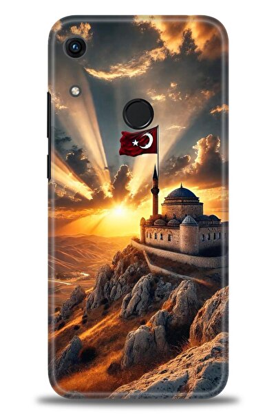 Rulet Aksesuar غطاء متوافق مع هاتف هواوي هونر 8A HD مطبوع - غطاء سيليكون مصمم...