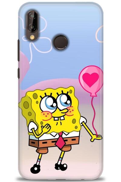 Rulet Aksesuar غطاء متوافق مع هاتف هواوي P20 لايت HD مطبوع - غطاء سيليكون مصم...