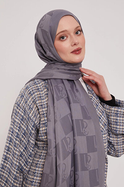 LuvenSara Lyocell Nai̇a Jacquard Shawl - Bohemia Gray