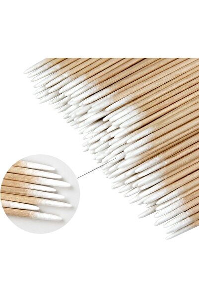 Bukela 300 قطعة من أعواد القطن الدقيقة لتقنية المايكروبليدينغ ذات رؤوس رفيعة