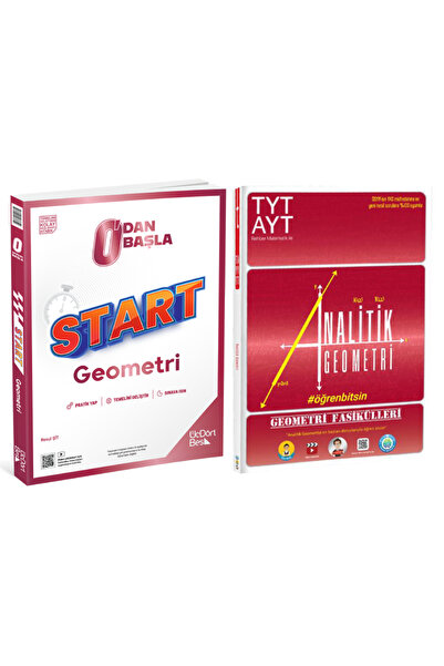 Üç Dört Beş Yayıncılık 0'dan Başla Start Geometri Soru Bankası+TYT-AYT Analit...