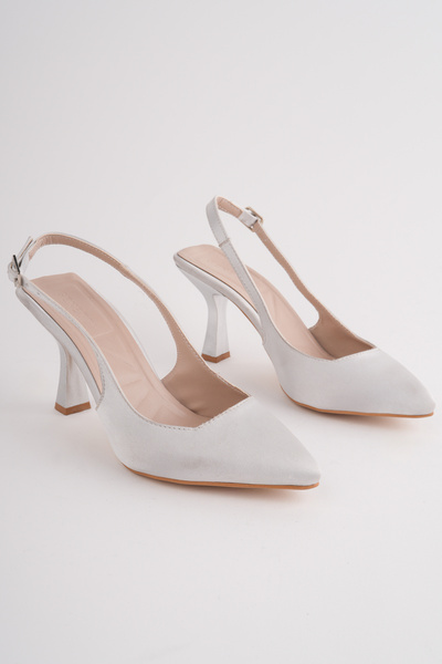 perry shoes حذاء نسائي من WANDY بلون إكرو بمقدمة مدببة وكعب رفيع مفتوح من الخ...