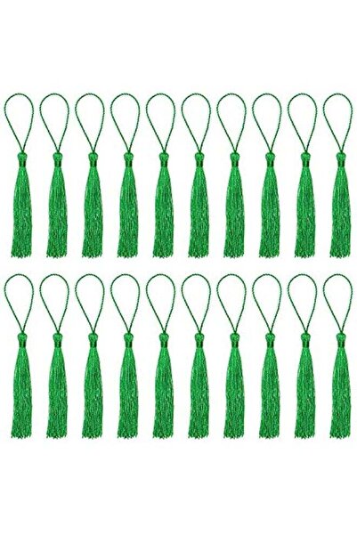 Abrar Mini Silky Handmade Soft Flossy Bookmark Tassels with Cord Loop for Keychain Earring Jewelry Making,