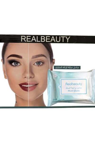 real beauty مناديل مرطبة برائحة المسك
