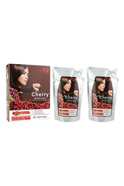 BLOOMING TIME Cherry Color Cream Ammonia-Free Hair Color Cream BROWN