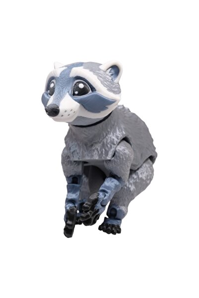 Deniz3DToys Hareketli Rakun Oyuncak - Rakun Figür - Hediye Oyuncak