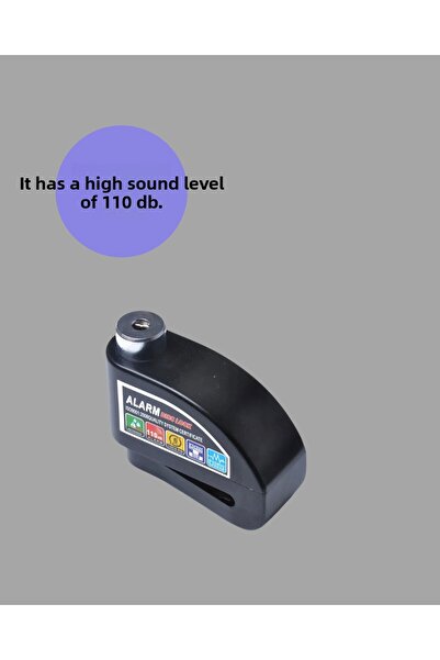 FrereConception Disc Lock with Security Sensor Alarm for Motorcycle and Bicycle