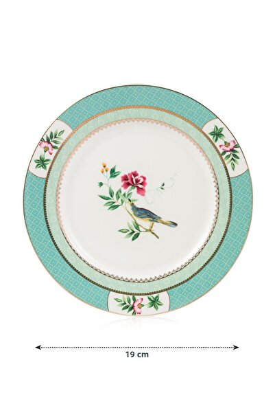 LC Waikiki Sparkling Choices from Shining Store |   Flower Printed Porcelain Cake Plate 19 cm