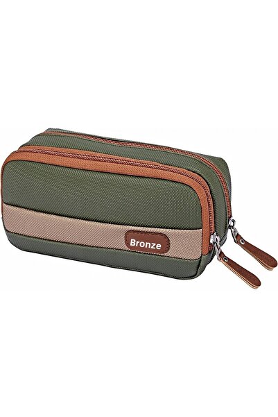 Brons Θήκη για στυλό, τσάντα για στυλό διπλής στρώσης Lacos Stripe Br-3134 (Μ...