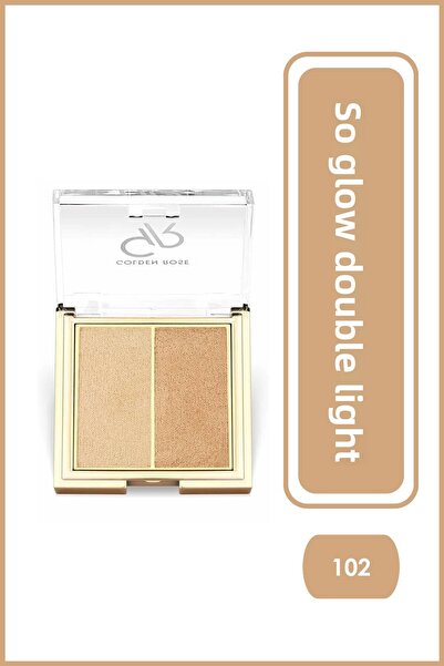 Golden Rose إضاءة متألقة! هايلايتر ديو رقم: 102 صن شاين - بودرة إضاءة مزدوجة