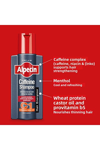 ALPECİN X3 - Caffeinated Anti-Spill Shampoo C1