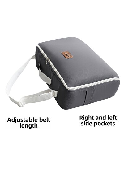 ngn collection Baby Nest with Bag Safari Animal Patterned Newborn Babynest Portable Mother's Side Bed Dark Gray