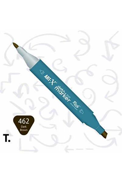 Art Tone قلم تحديد سوبرتريند سكيتش ماركر ديو ذو طرفين 462 بني داكن