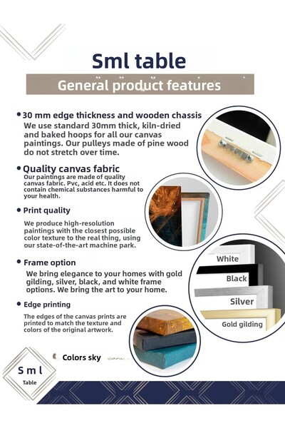 SML TABLO Символ на Ин и Ян Черно-бяло изкуство Далечния Изток Ин и Ян Картина върху платно с рамка