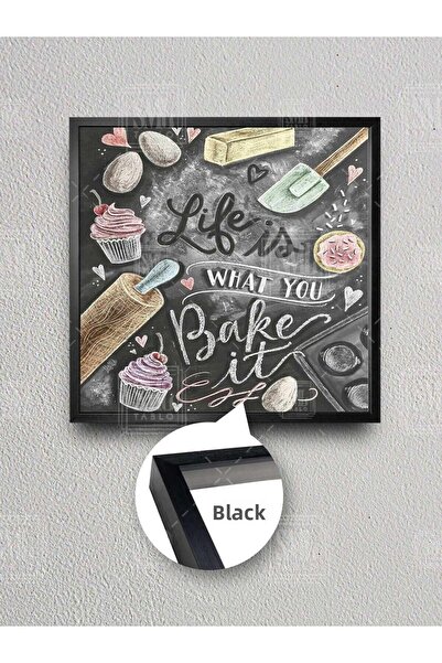 SML TABLO Животът е това, което го правиш Декорация за кухня Картина върху платно в рамка