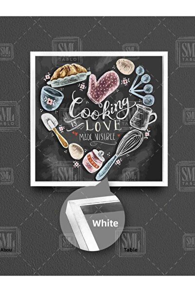 SML TABLO Prepararea mesei este dragoste Decor pentru bucătărie Cooking Is Lo...