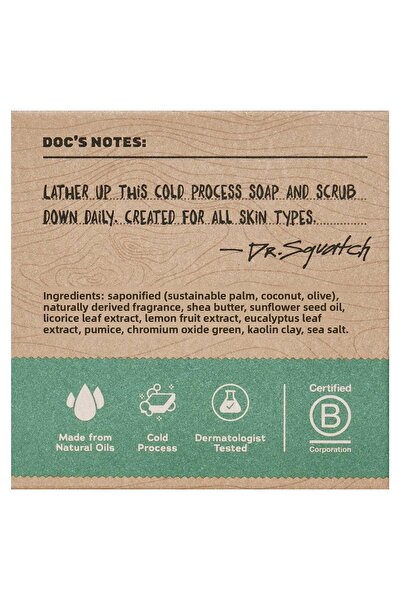 Dr Squatch Dr.Squatch Rainforest Rapids Men's Soap 141Gr