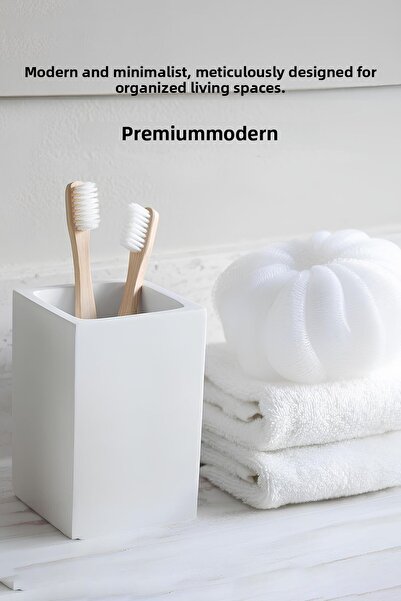 betonmall Βάση οδοντόβουρτσας από σκυρόδεμα σε λευκό χρώμα |   Ηλεκτρική οδον...