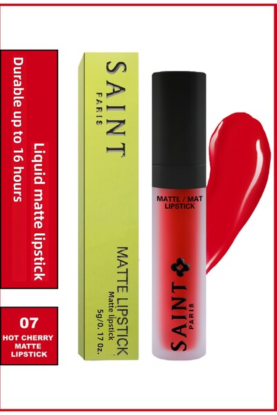 saint أحمر الشفاه باريس مات 07 الكرز الساخن