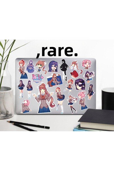 Hediyeni Al مجموعة ملصقات دوكي دوكي |   ملصق للكمبيوتر المحمول والدفتر والتاب...