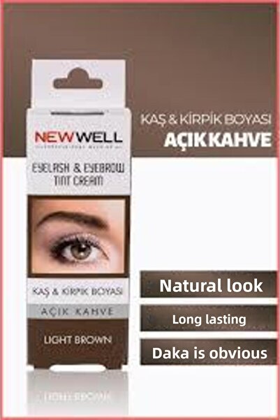 New Well Vopsea de sprâncene și gene maro deschis