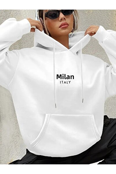 CLASİVA Hoodie Sweatshirt Milano Italy Themed Comfortable and Stylish Design ...