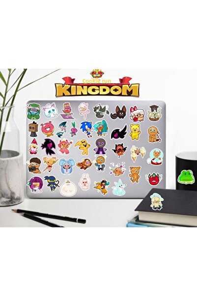 Hediyeni Al مجموعة ملصقات كوكي رن |   ملصق للكمبيوتر المحمول والدفتر والتابلت والهاتف ودفتر الملاحظات ومجلة البوليت