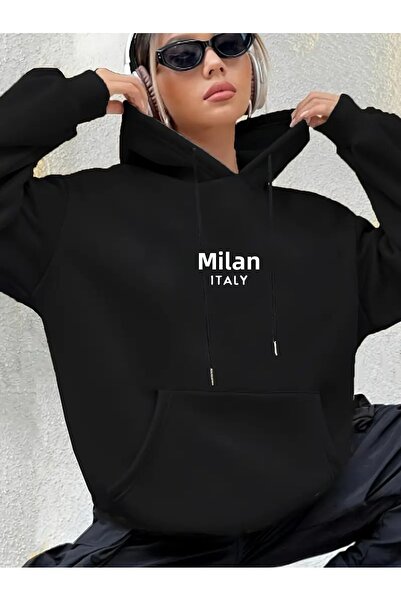 CLASİVA Hoodie Sweatshirt Milano Italy Themed Comfortable and Stylish Design ...