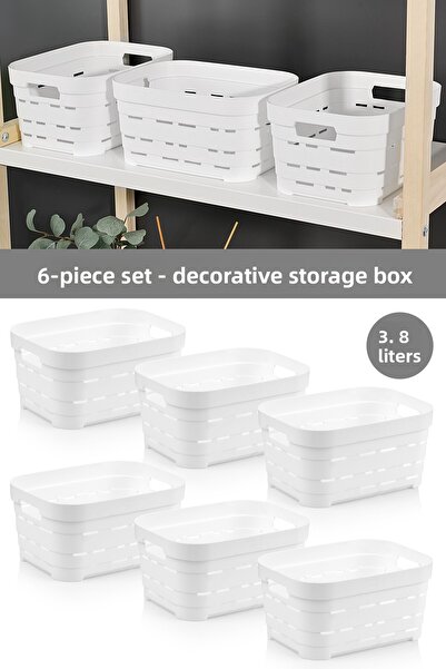 Meleni Home 6-слотова декоративна пирамидална кутия за съхранение - кутия за ...