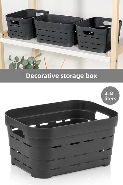 Meleni Home Cutie de depozitare piramidală decorativă cu găuri - Organizator ...