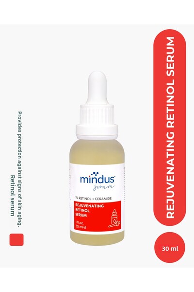 mindus سيروم ليلي مضاد للتجاعيد وإصلاح الريتينول (فيتامين أ) 30 مل (1% ريتينو...