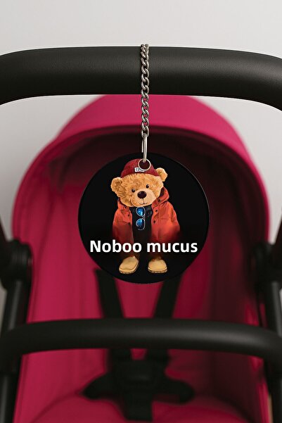 Cekuonline زخرفة مطبوعة على شكل حزام من البليكسي لعربة الأطفال - 10×10 سم كتابة الاسم 61