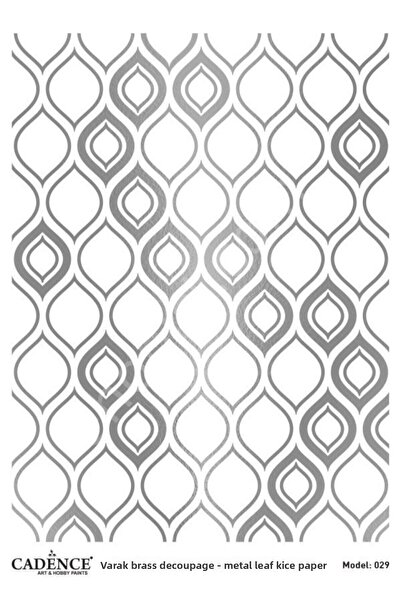 Cadence Silver Leaf Brass Decoapaj Paper - Model 29