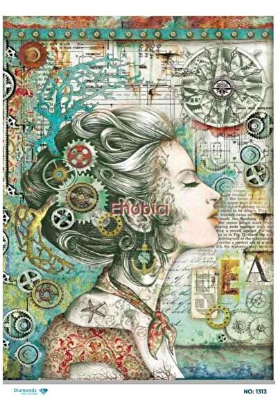 ehobici ورق ديكور نحاسي ماسي - 1313